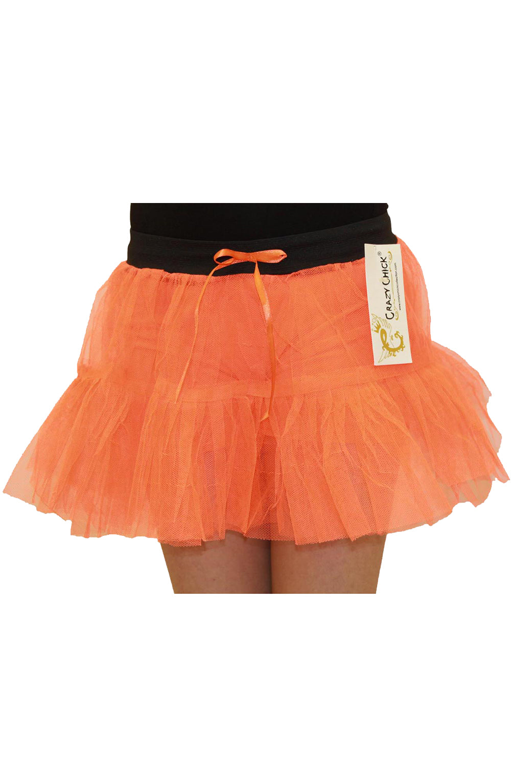 Crazy Chick Girls 2 Layers Orange Tutu Skirt-0
