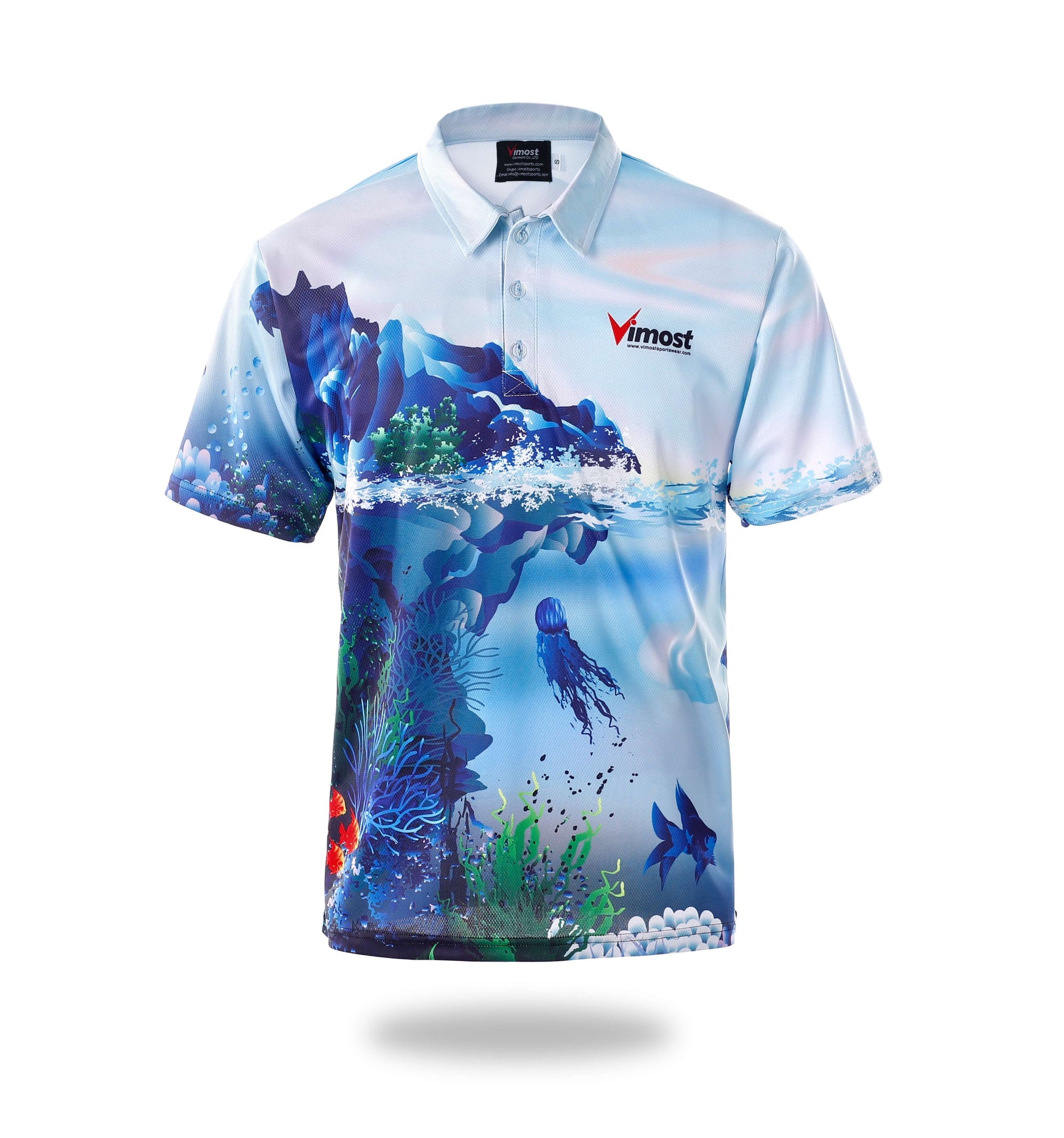 Sublimated Mens Short Sleeve Design Fishing Shirts-0