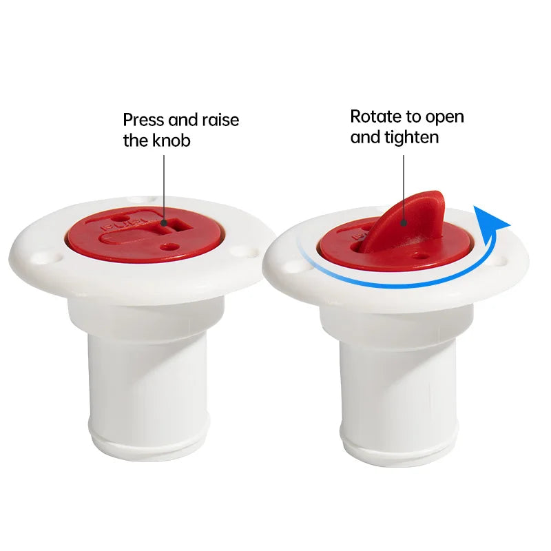 Seaflo Yacht Cruise Ship Oil Hatch Cover Water Hatch Cover Refueling Water Cover Yacht RV Filling Port RV Accessories
