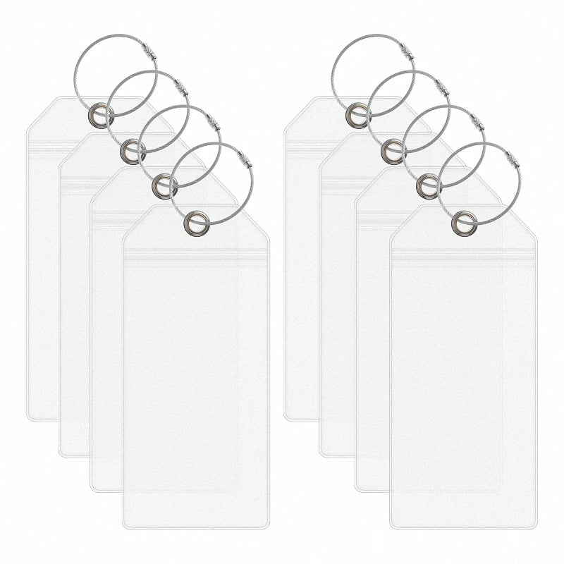 8 Pieces Cruise Tags Luggage Tag Holder for Princess, Carnival, Costa, P&O, Norwegian Cruise Ships