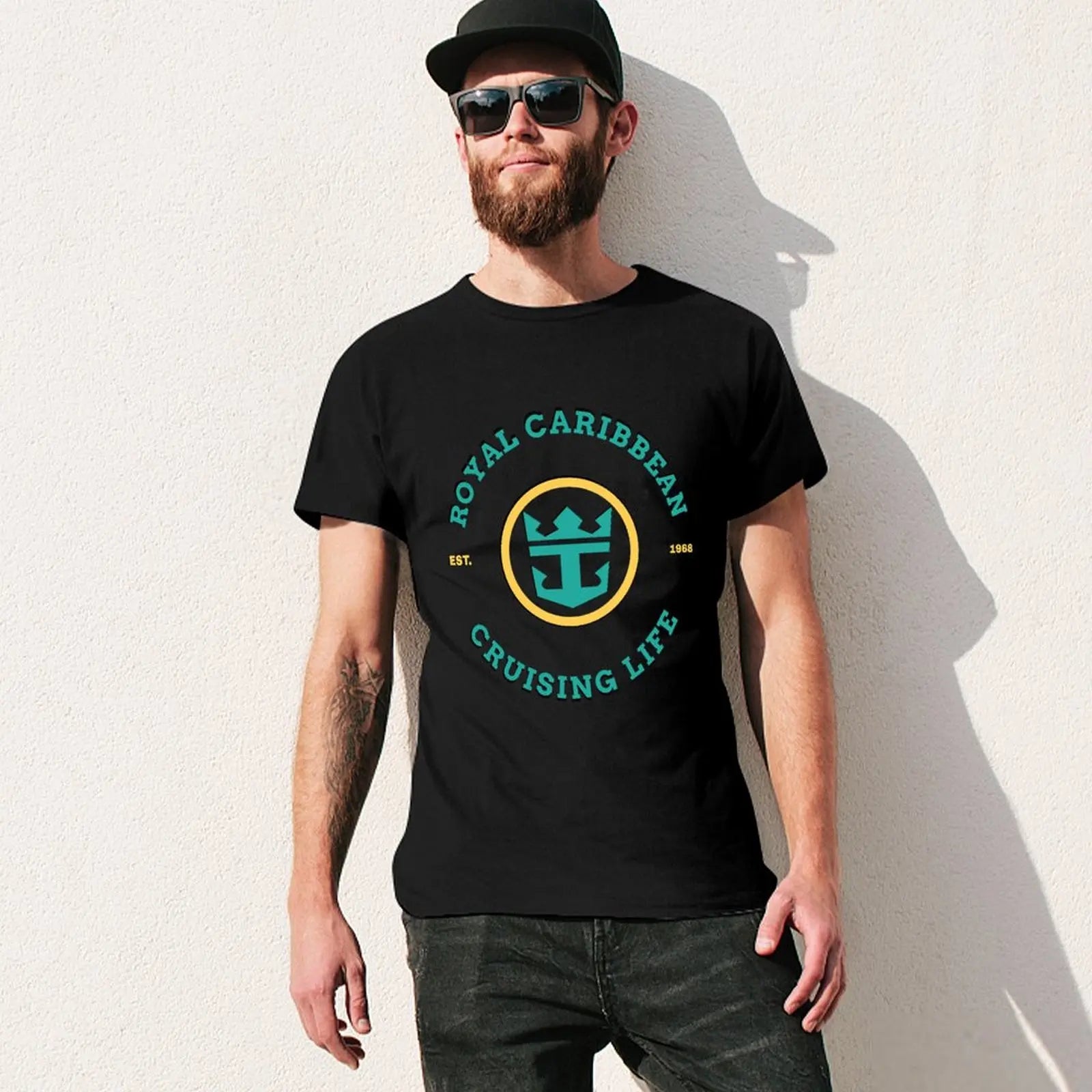 Royal Cruise Life On The Caribbean T-Shirt plus size tops shirts graphic vintage clothes blue lock workout shirts for men
