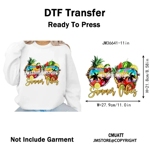 Hot Summer Holiday Boat Cruise Ship Life Salty Beach Family Island Trip Iron on DTF Transfer Stickers Ready to Press for Clothes