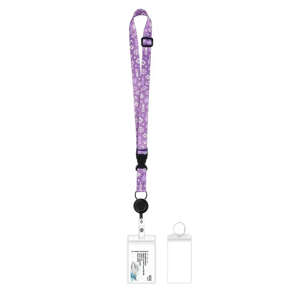 ID Card Holder with Luggage Tag Set Adjustable Lanyard Design Universal Widely Used Travel Badge Holder Cruise Ship Accessories