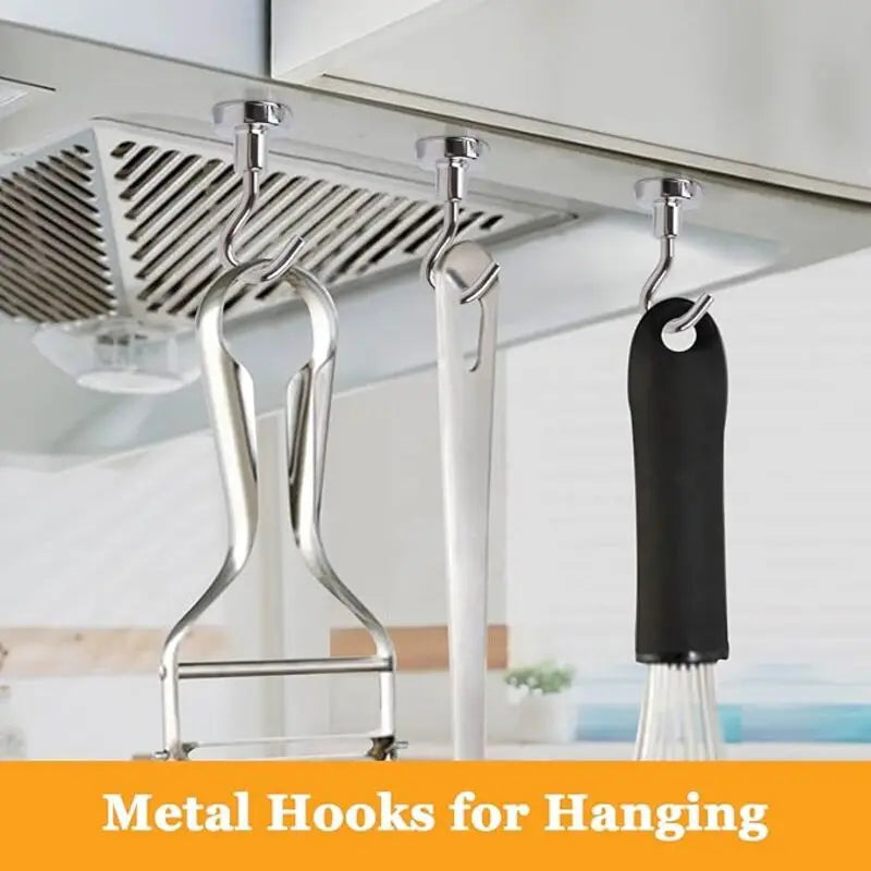 Magnetic Hooks, Cruise Ship Essentials, Heavy Duty Magnetic Hooks for Cruise Cabins, Refrigerator, Grill, Hanging, and Travel