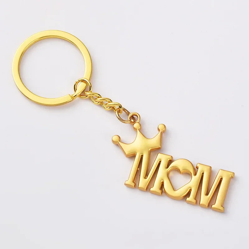 Father Mother's day Keychain for Accessories Bag Mom Dad Key Chain Ring Keychains Lovers Gifts