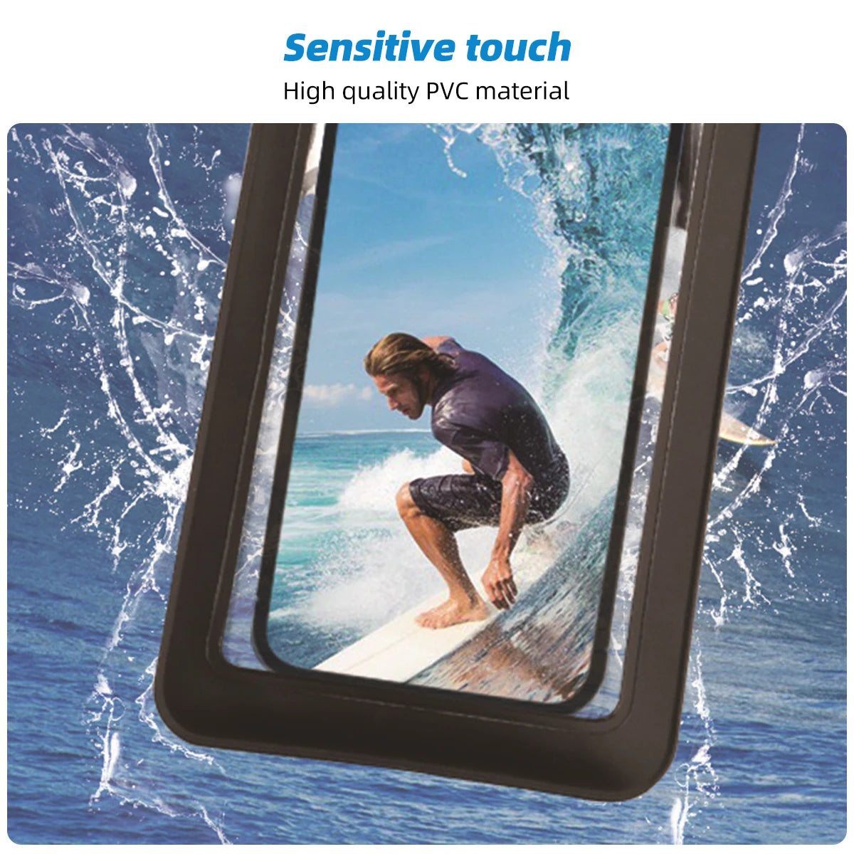 1/2PCS Waterproof Phone Pouch, Waterproof Phone Case for iPhone 16 15 , IPX8 Cellphone Dry Bag Beach Cruise Ship Essentials