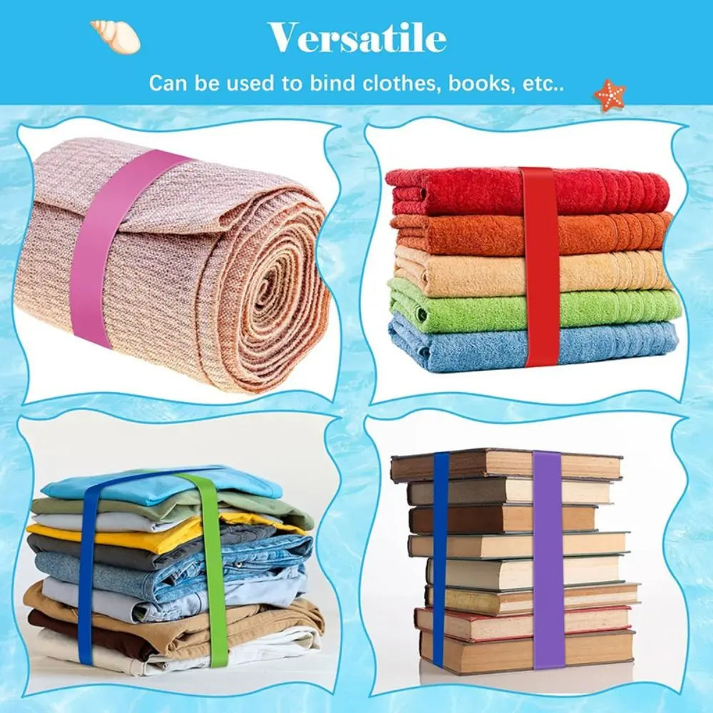 NEW Stretchable Beach Towel Bands Elastic Versatile Beach Towel Clips Cruise Ship Towel Holder Beach Essentials