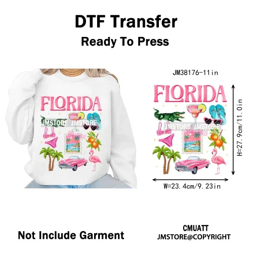 Hot Summer Holiday Boat Cruise Ship Life Salty Beach Family Island Trip Iron on DTF Transfer Stickers Ready to Press for Clothes