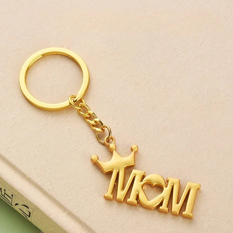 Father Mother's day Keychain for Accessories Bag Mom Dad Key Chain Ring Keychains Lovers Gifts