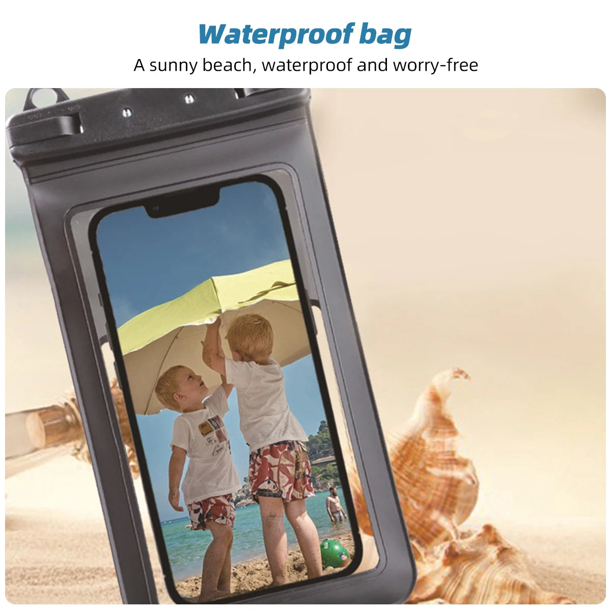 1/2PCS Waterproof Phone Pouch, Waterproof Phone Case for iPhone 16 15 , IPX8 Cellphone Dry Bag Beach Cruise Ship Essentials