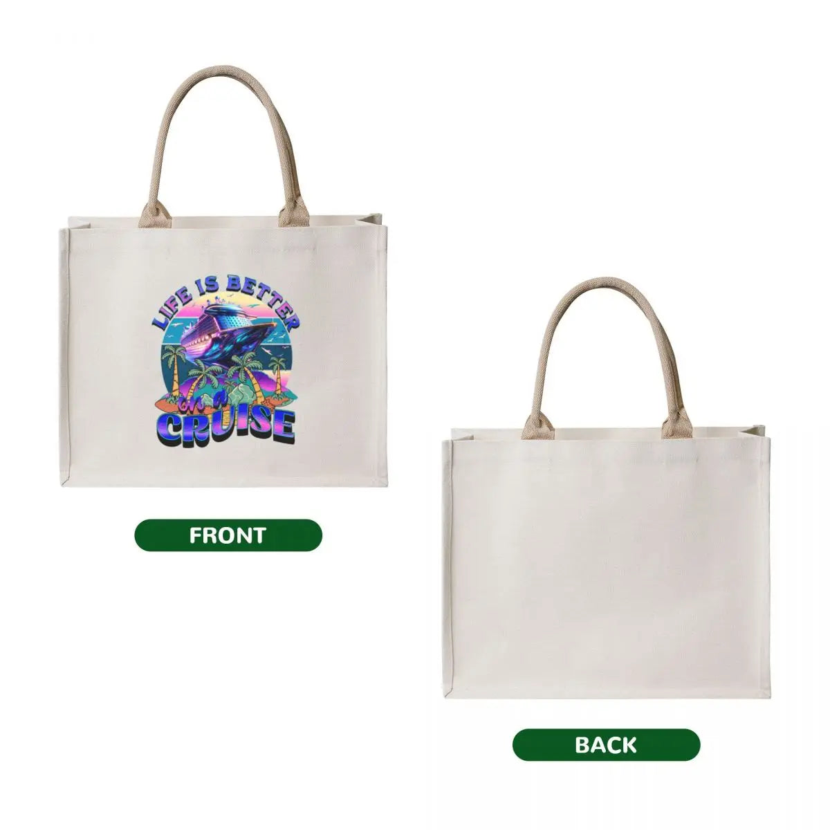LIFE IS BETTER ON A CRUISE T-SHIRT Tote Bag hand bag Women bags bags luxury women