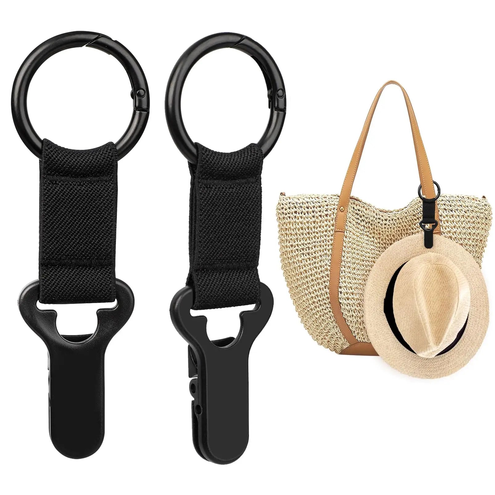 Travel Hat Clip, Outdoor Travel Multifunctional Hat Clip, Portable Backpack Clip, Hat Storage Clip, Sun Hat Hanging Bag Anti-Lost Clip, Vacation Beach Pattern Essentials Travel Handbag Backpack Luggage Accessories