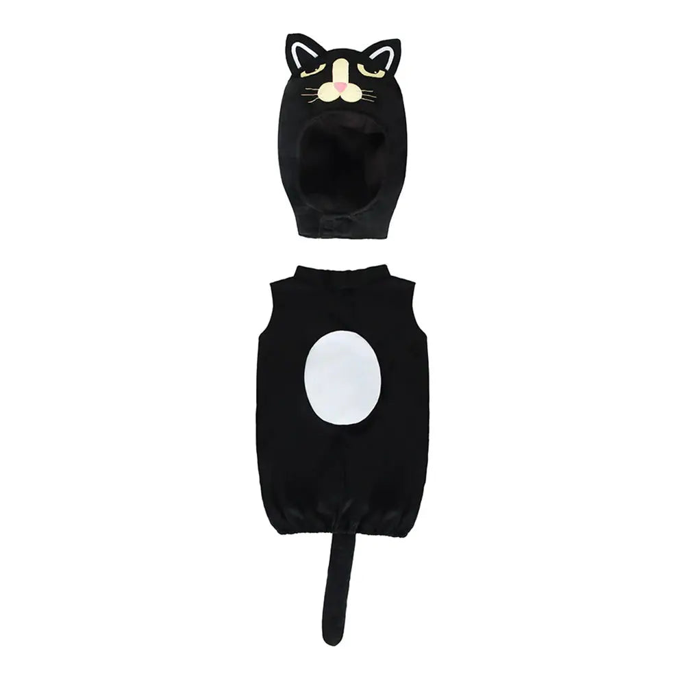 Fantasy Kids Cosplay Stage Performance Funny Looks Cat Costume Cartoon Animal Disguise Roleplay Clothing Halloween Carnival Suit