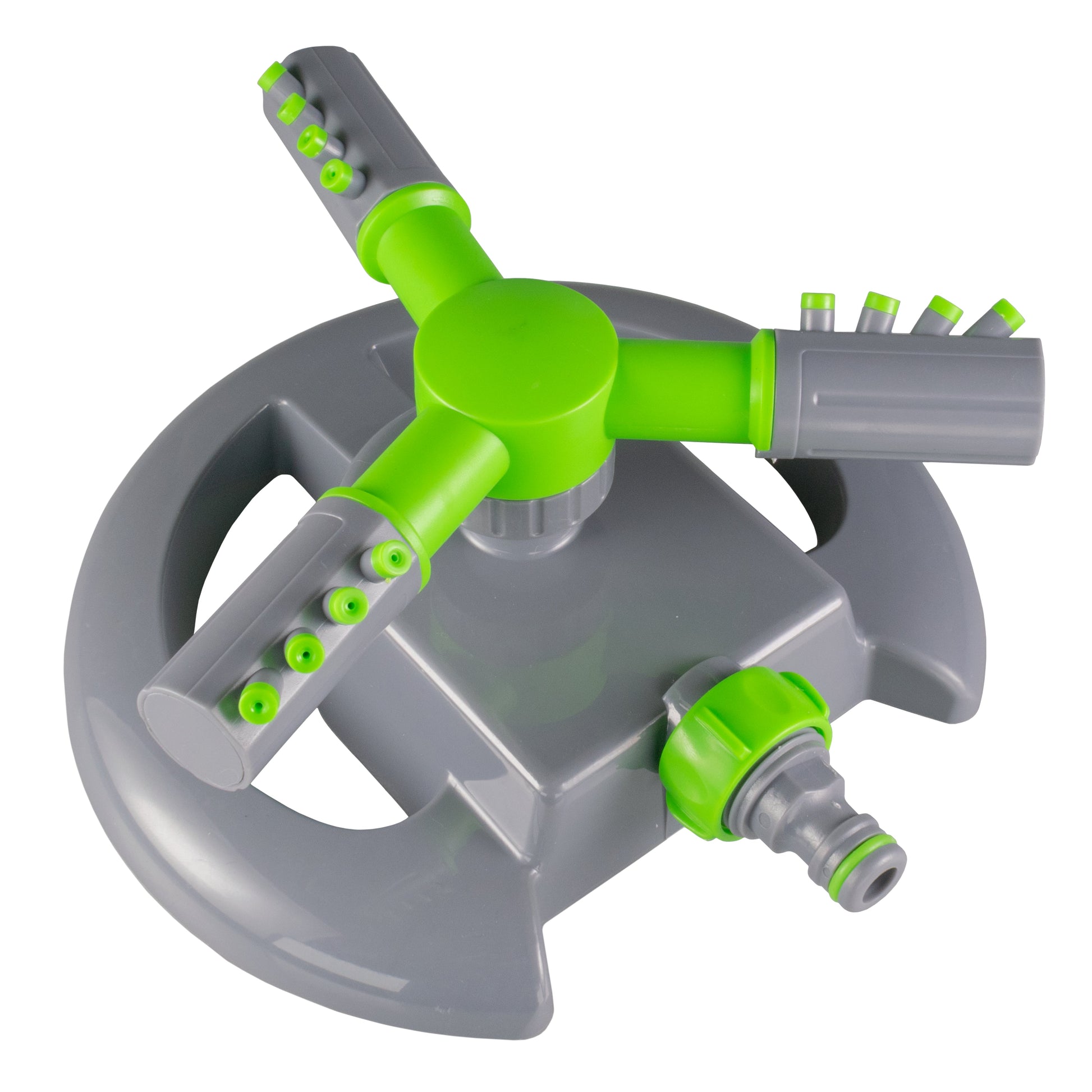 Cost Wise 3-Arm Adjustable Rotating Lawn Sprinkler Green Grey-1