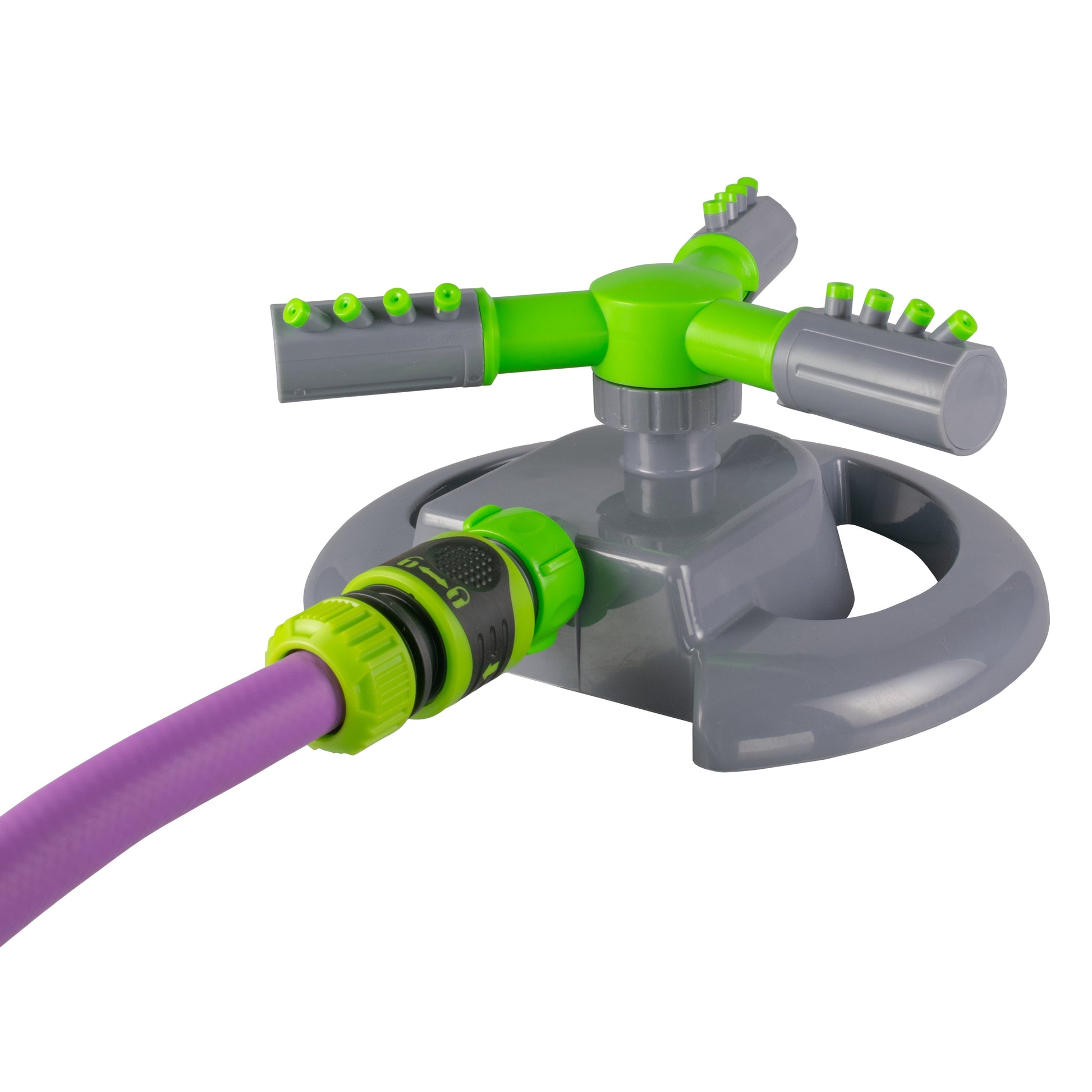 Cost Wise 3-Arm Adjustable Rotating Lawn Sprinkler Green Grey-3