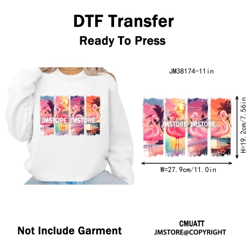 Happy Summer Boat Cruise Life Salty Beach Family Island Vacation Iron on DTF Thermal Transfer Sticker Ready to Press for Clothes