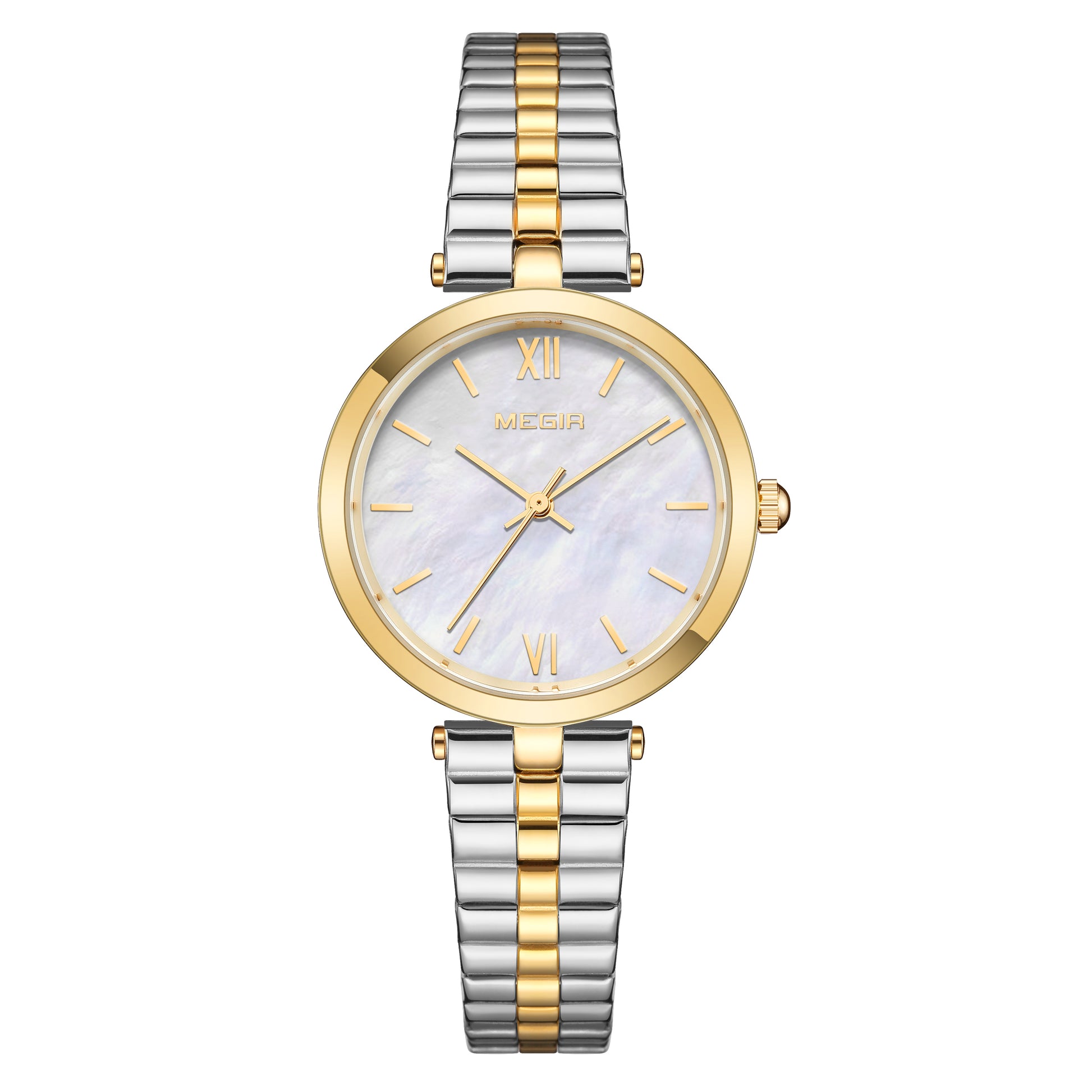 MEGIR Ladies Bracelet Watches Fashion Luxury Women's Casual Wrist Watch Steel Quartz Watch Dress Female Clock Reloj Mujer 85112-7