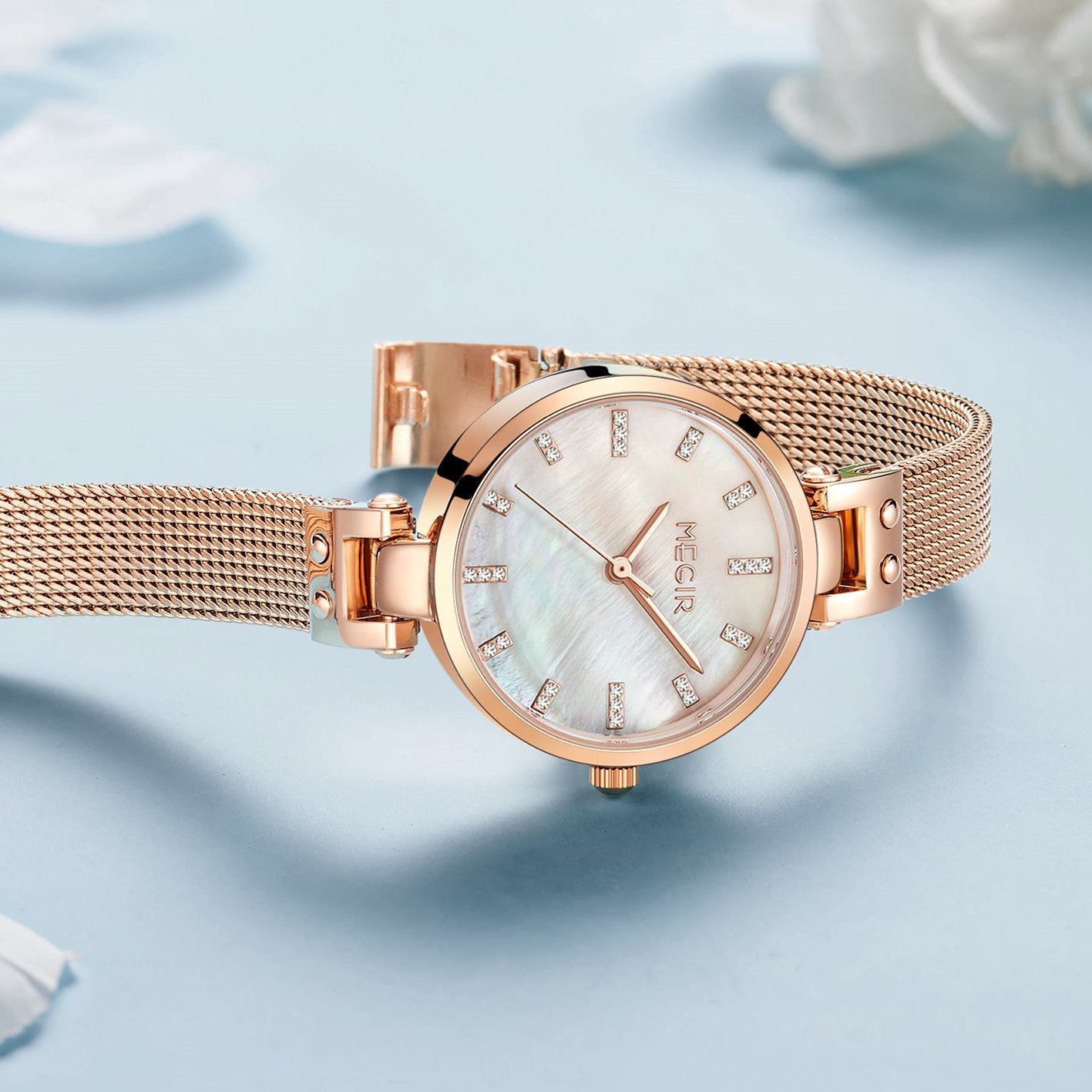 MEGIR Watches for Women Top Brand Fashion Ladies Wristwatch Waterproof Female Quartz Luxury Watch Montre Femme-13