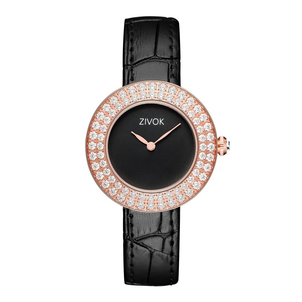 ZIVOK Brand Luxury Women Watches Diamond Ladies Quartz Watch Waterproof Clock Leather Strap Relogio Feminino-13