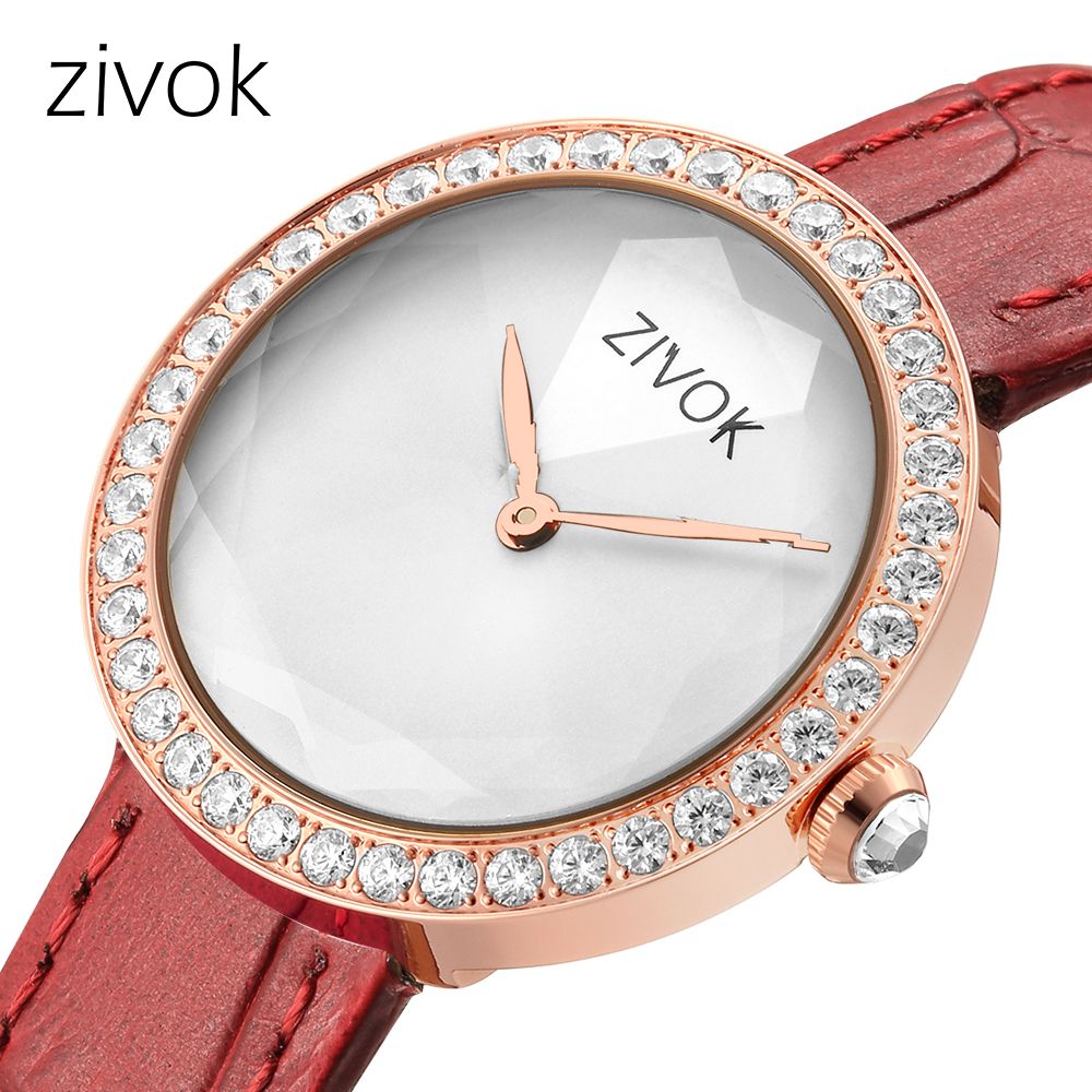 ZIVOK Fashion Watch For Woman Leather Strap Casual Sports Wristwatch Romantic Clock Women's Watches Montre Femme-0