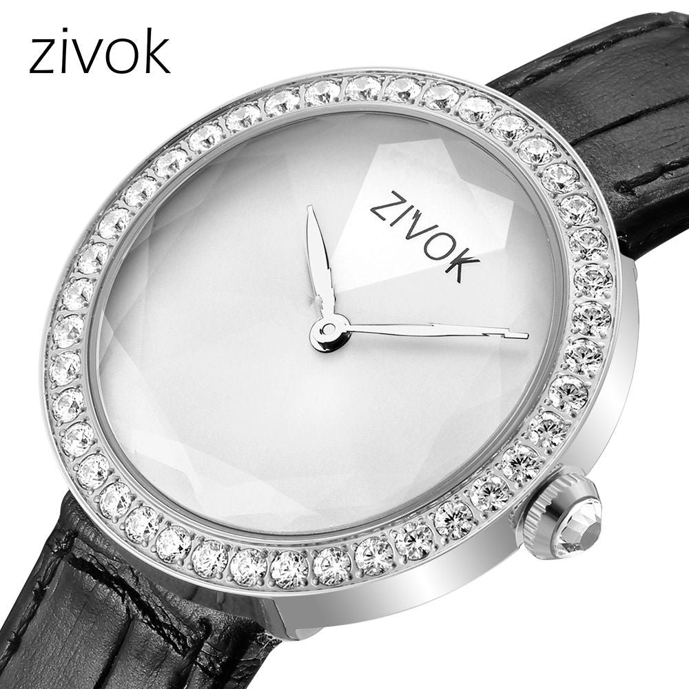 ZIVOK Fashion Watch For Woman Leather Strap Casual Sports Wristwatch Romantic Clock Women's Watches Montre Femme-2