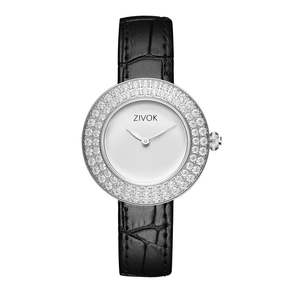 ZIVOK Brand Luxury Women Watches Diamond Ladies Quartz Watch Waterproof Clock Leather Strap Relogio Feminino-19