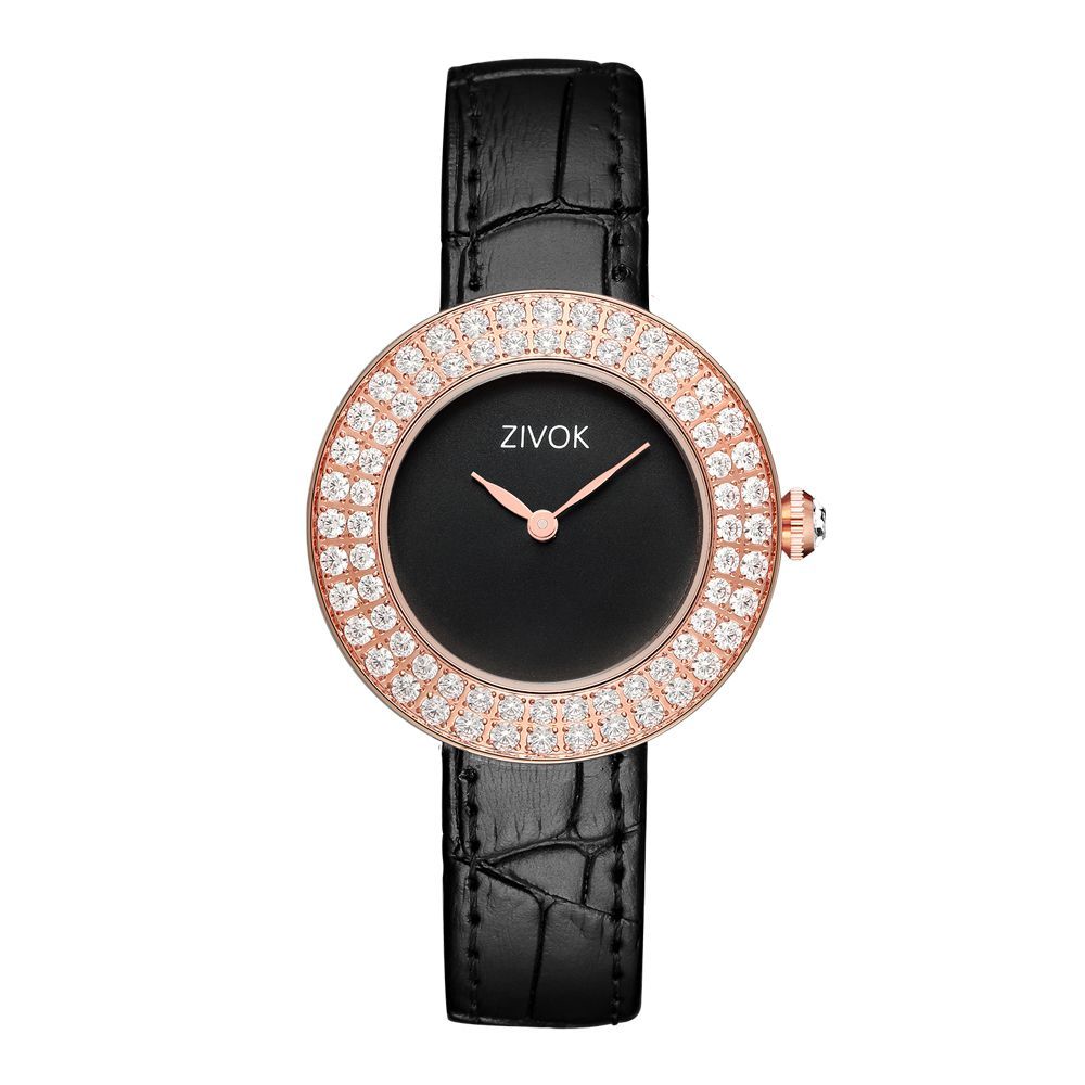 ZIVOK Brand Luxury Women Watches Diamond Ladies Quartz Watch Waterproof Clock Leather Strap Relogio Feminino-17