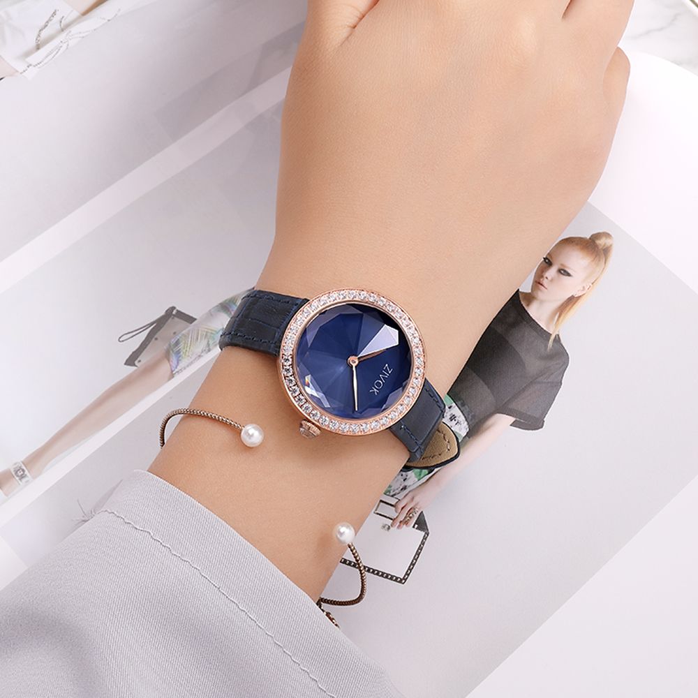 ZIVOK Fashion Watch For Woman Leather Strap Casual Sports Wristwatch Romantic Clock Women's Watches Montre Femme-5