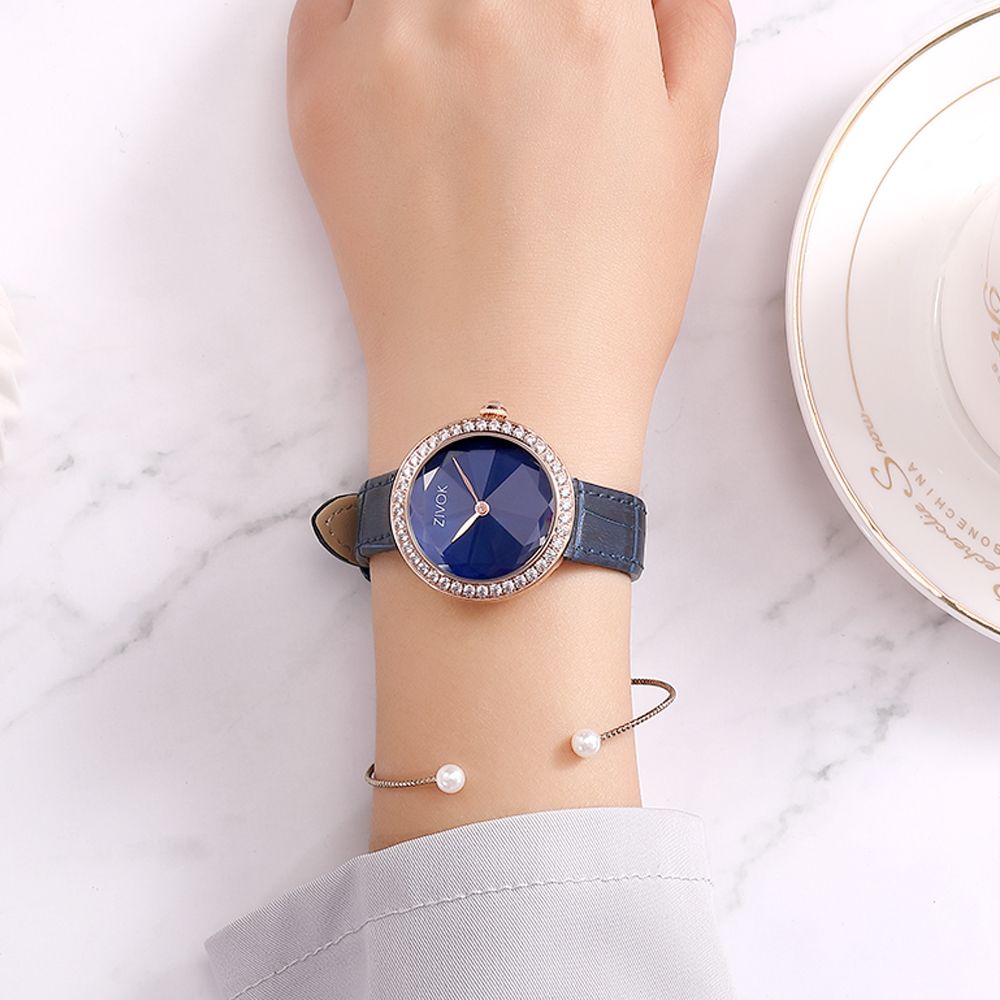 ZIVOK Fashion Watch For Woman Leather Strap Casual Sports Wristwatch Romantic Clock Women's Watches Montre Femme-6