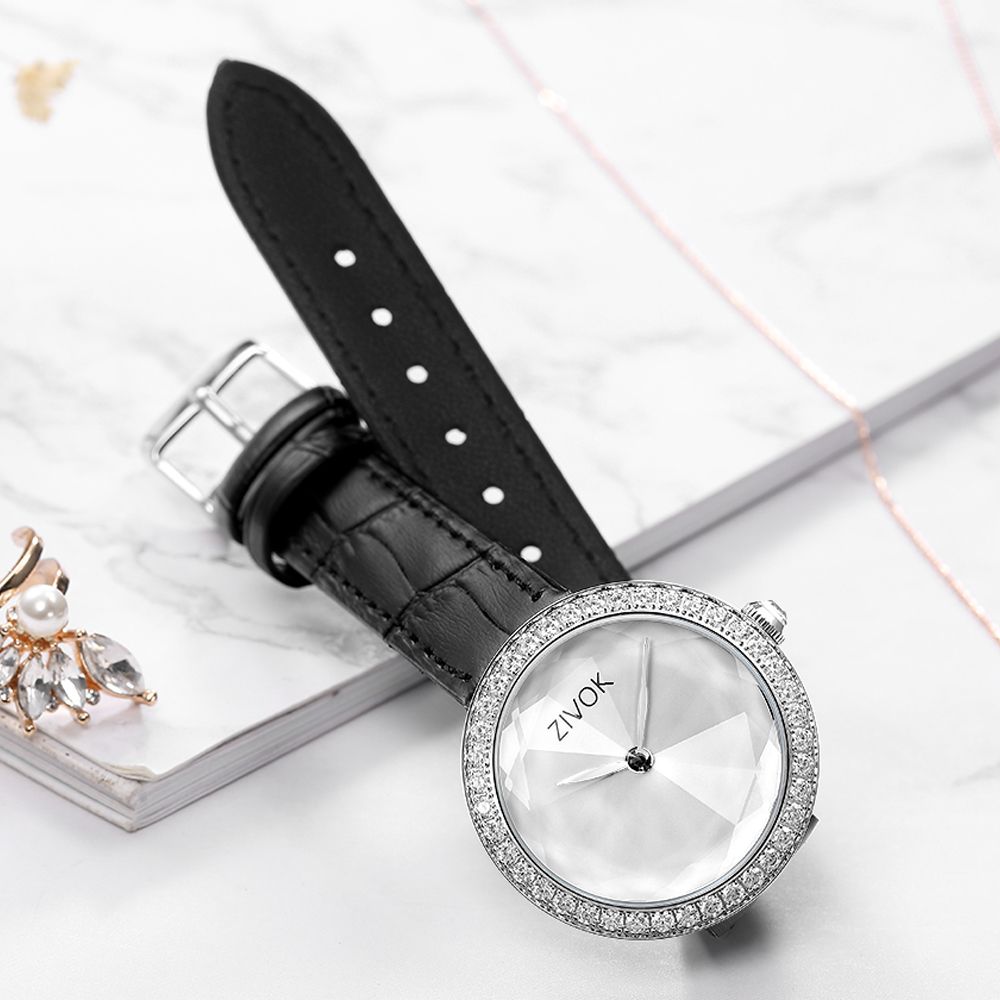 ZIVOK Fashion Watch For Woman Leather Strap Casual Sports Wristwatch Romantic Clock Women's Watches Montre Femme-12