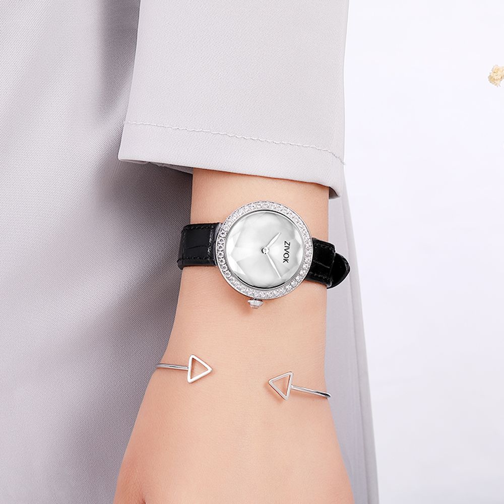 ZIVOK Fashion Watch For Woman Leather Strap Casual Sports Wristwatch Romantic Clock Women's Watches Montre Femme-7