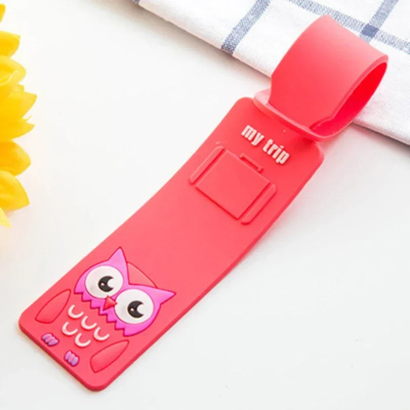 Cute Animals Fashion Travel Accessories  Strip Luggage Tag Silicone Suitcase ID Addres Holder Baggage Boarding Tag Portable Labe
