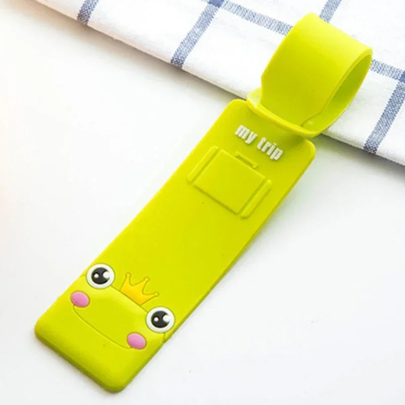 Cute Animals Fashion Travel Accessories  Strip Luggage Tag Silicone Suitcase ID Addres Holder Baggage Boarding Tag Portable Labe