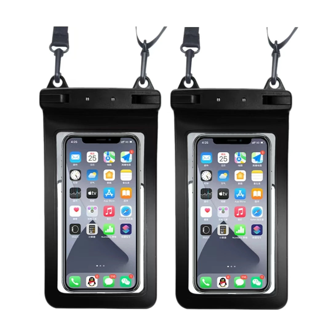 1/2PCS Waterproof Phone Pouch, Waterproof Phone Case for iPhone 16 15 , IPX8 Cellphone Dry Bag Beach Cruise Ship Essentials