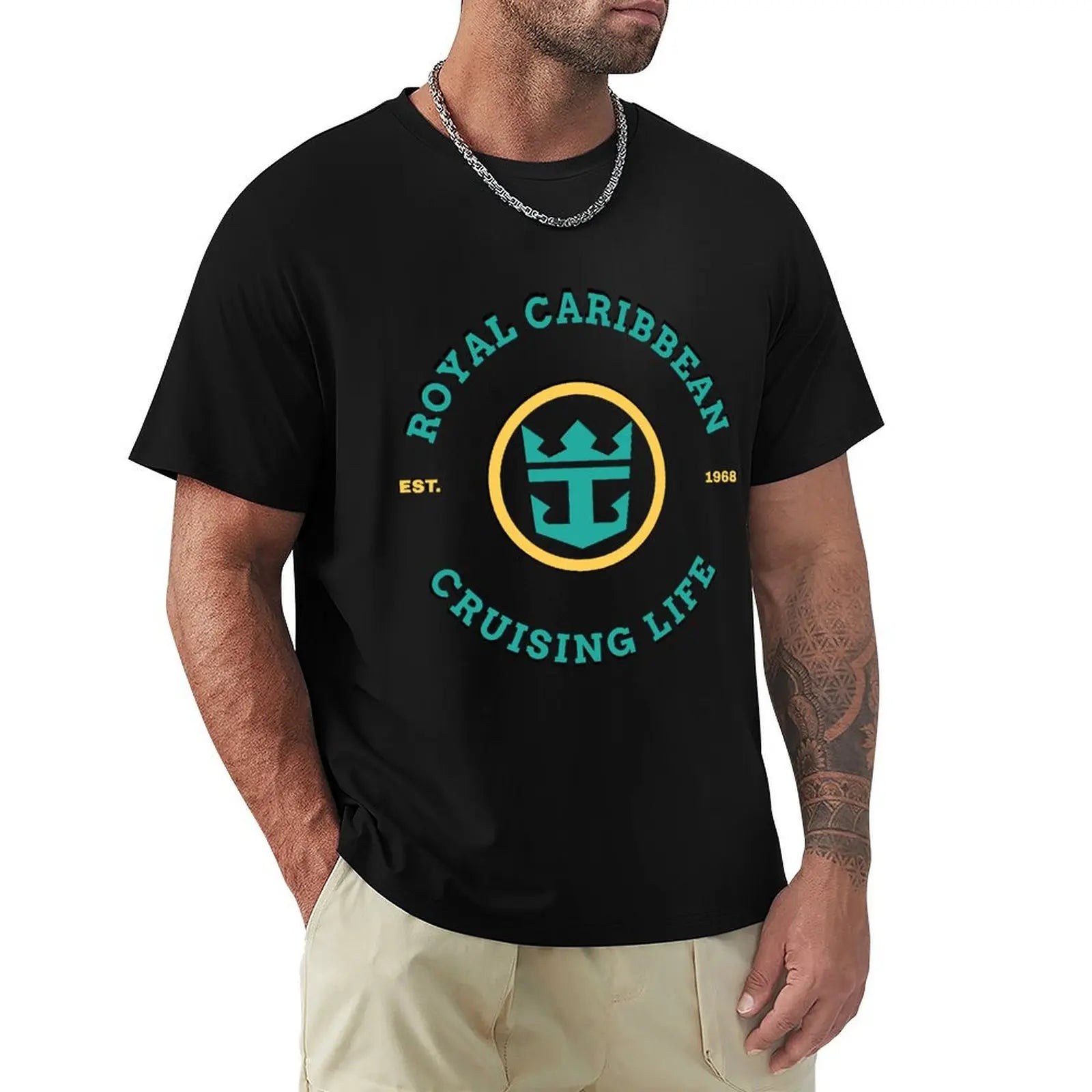 Royal Cruise Life On The Caribbean T-Shirt plus size tops shirts graphic vintage clothes blue lock workout shirts for men