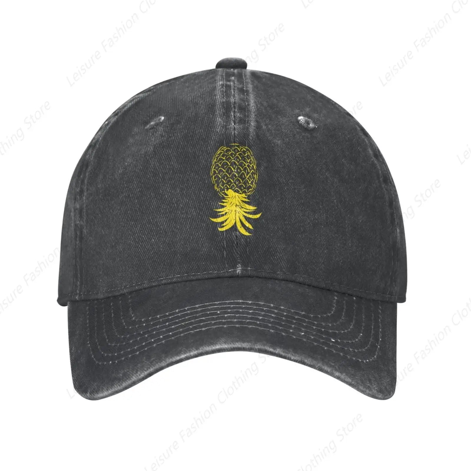 Plays Well With Others Funny Upside Down Pineapple Hat Dad Hat Baseball Cap For Men Women Adjustable Baseball Hats