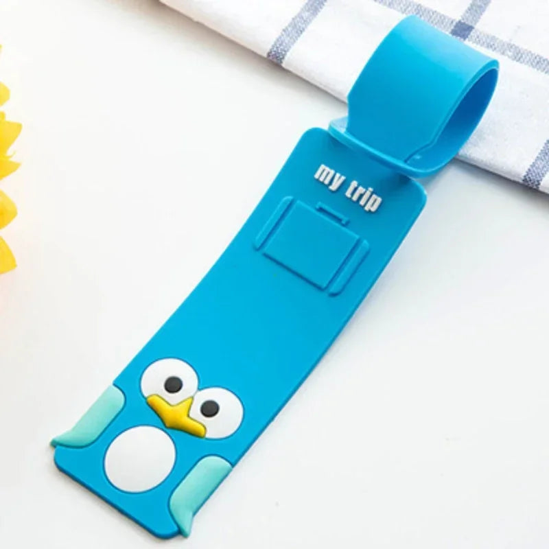 Cute Animals Fashion Travel Accessories  Strip Luggage Tag Silicone Suitcase ID Addres Holder Baggage Boarding Tag Portable Labe