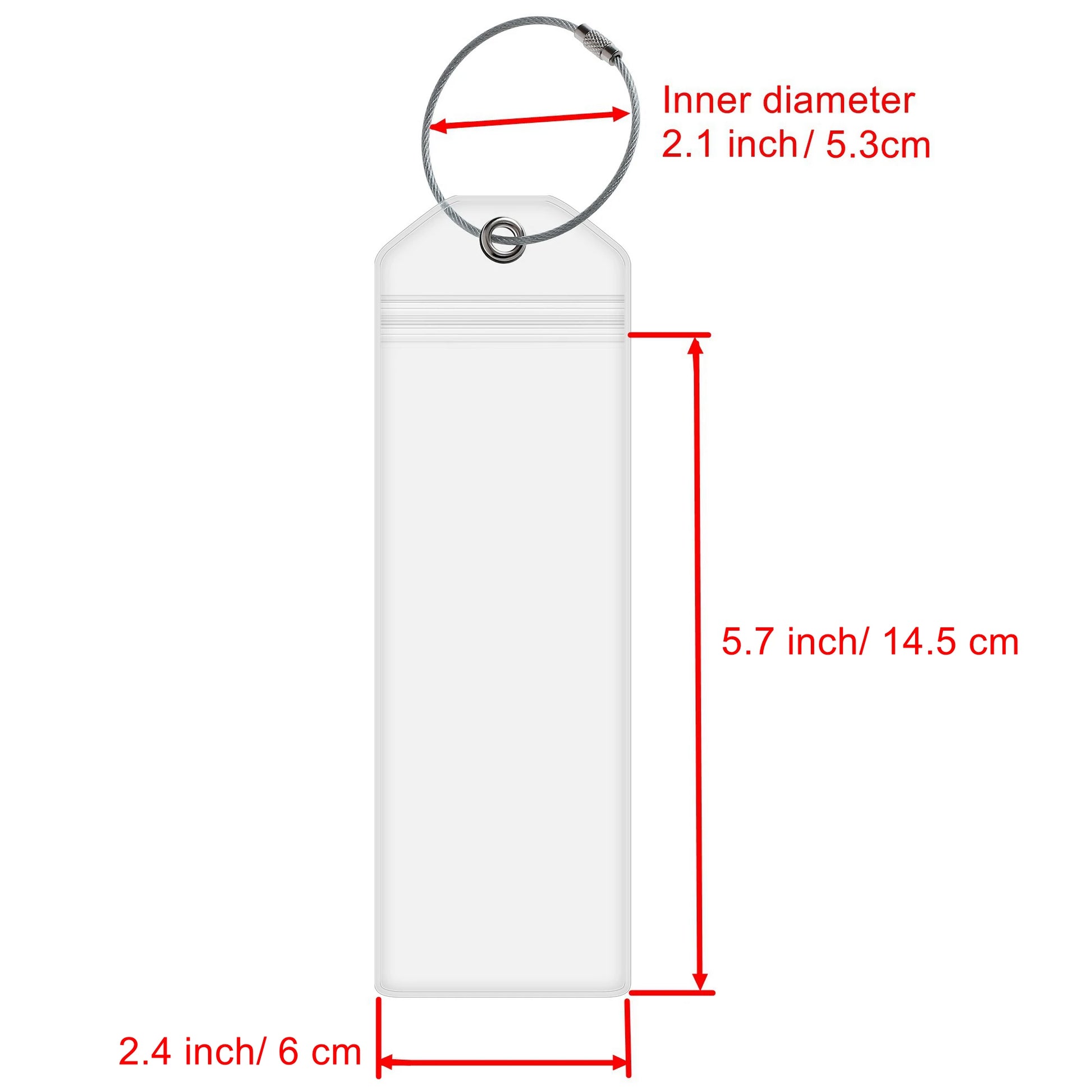 4 Pieces Cruise Tags Luggage Tag Holders for Royal Caribbean & Celebrity Cruise Ship with Zip Seal & Steel Loops Thick PVC