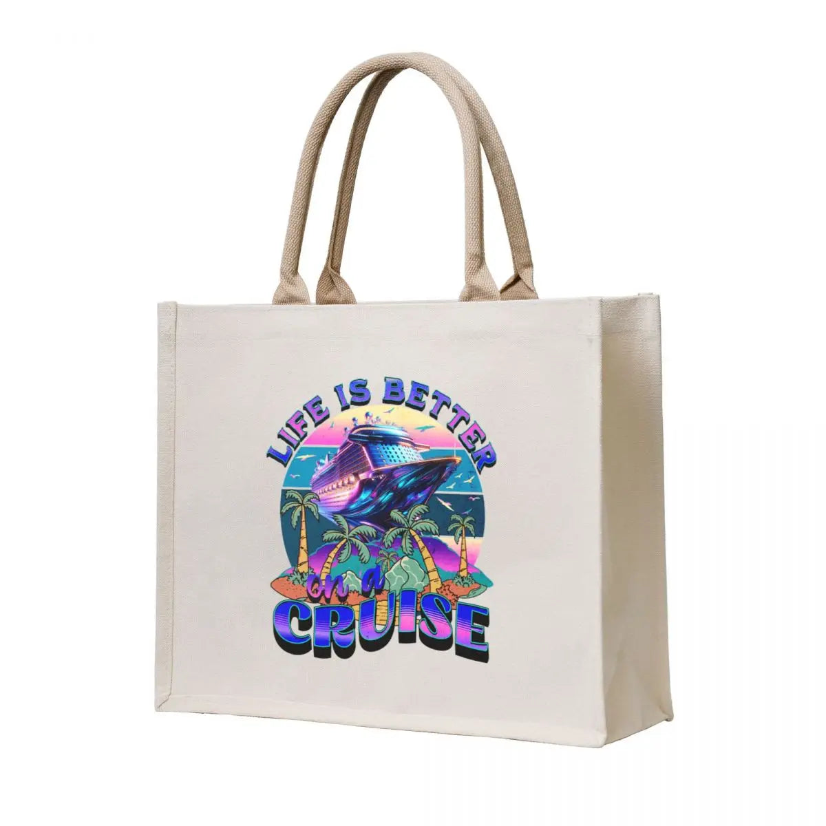 LIFE IS BETTER ON A CRUISE T-SHIRT Tote Bag hand bag Women bags bags luxury women