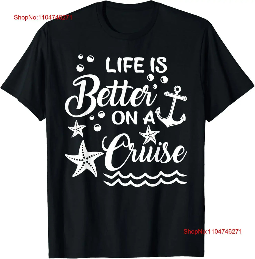 Life Is Better On A Cruise T Shirt Cruising Lover Cruiser vintage Washed Soft homme Versatile Stylish Slightly