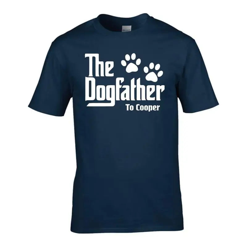 Personalised Dog Father Funny T-Shirt Fathers Day Gift Best Dog Dad Granddad Top