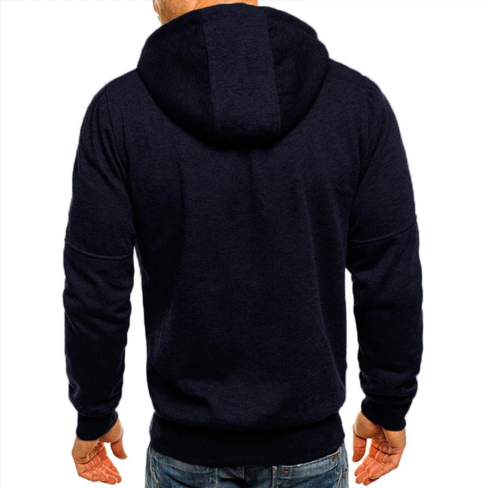 Warm Mens Sweatshirt Costume Hooded Hoodies Jackets Long Sleeve Winter Coat Outerwear Party Plus Size Slim Fit