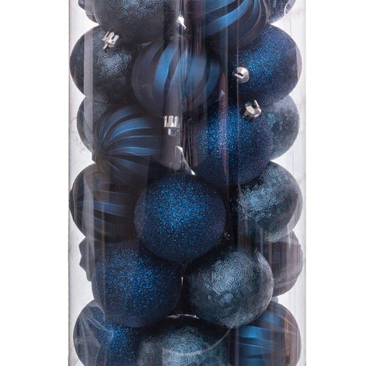 Christmas Baubles Blue Plastic 6 x 6 x 6 cm (30 Units)-1