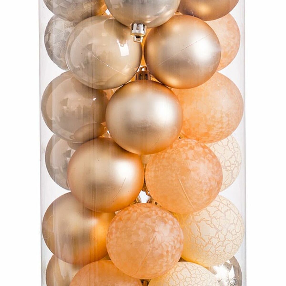 Christmas Baubles Golden 6 x 6 x 6 cm (40 Units)-2