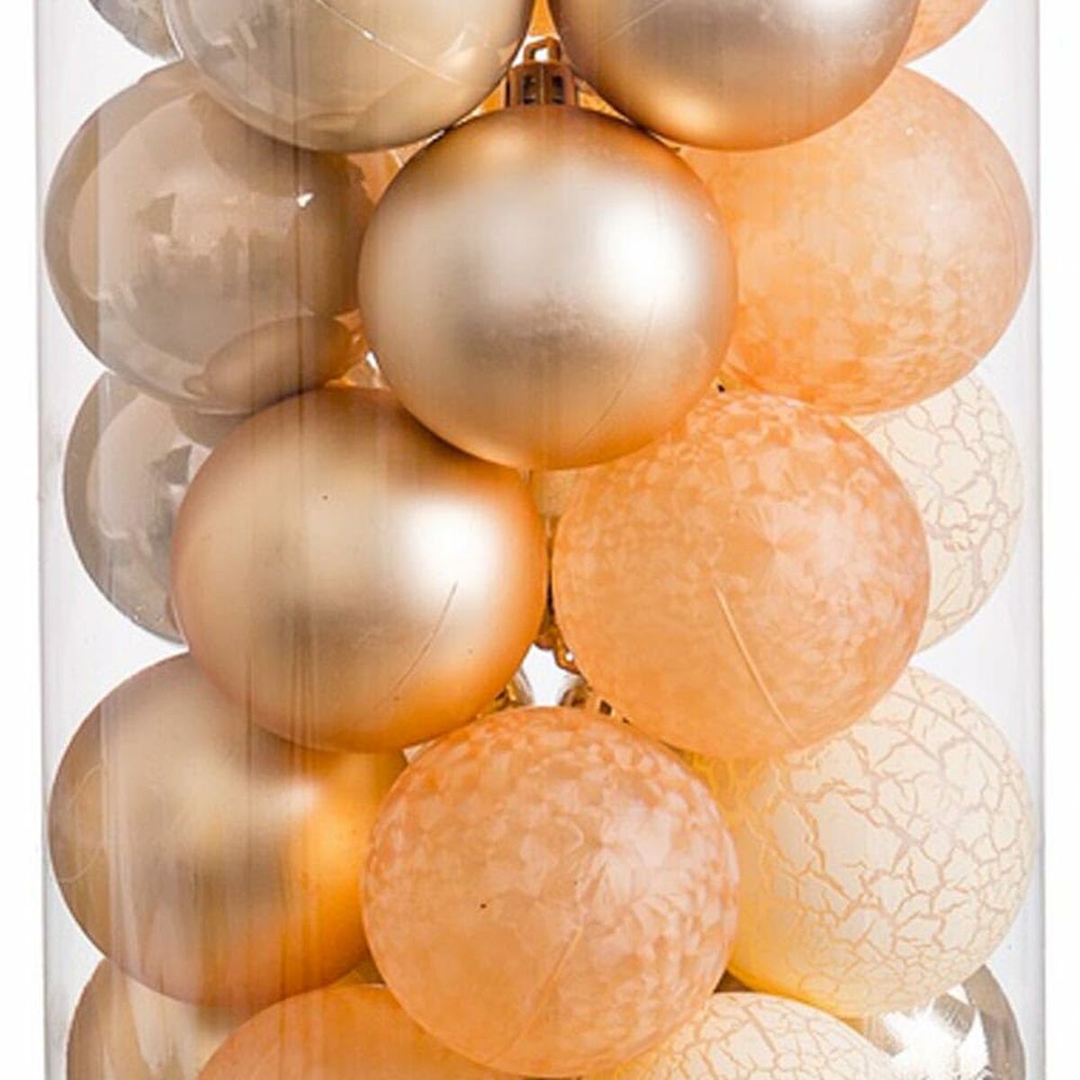 Christmas Baubles Golden 6 x 6 x 6 cm (40 Units)-1