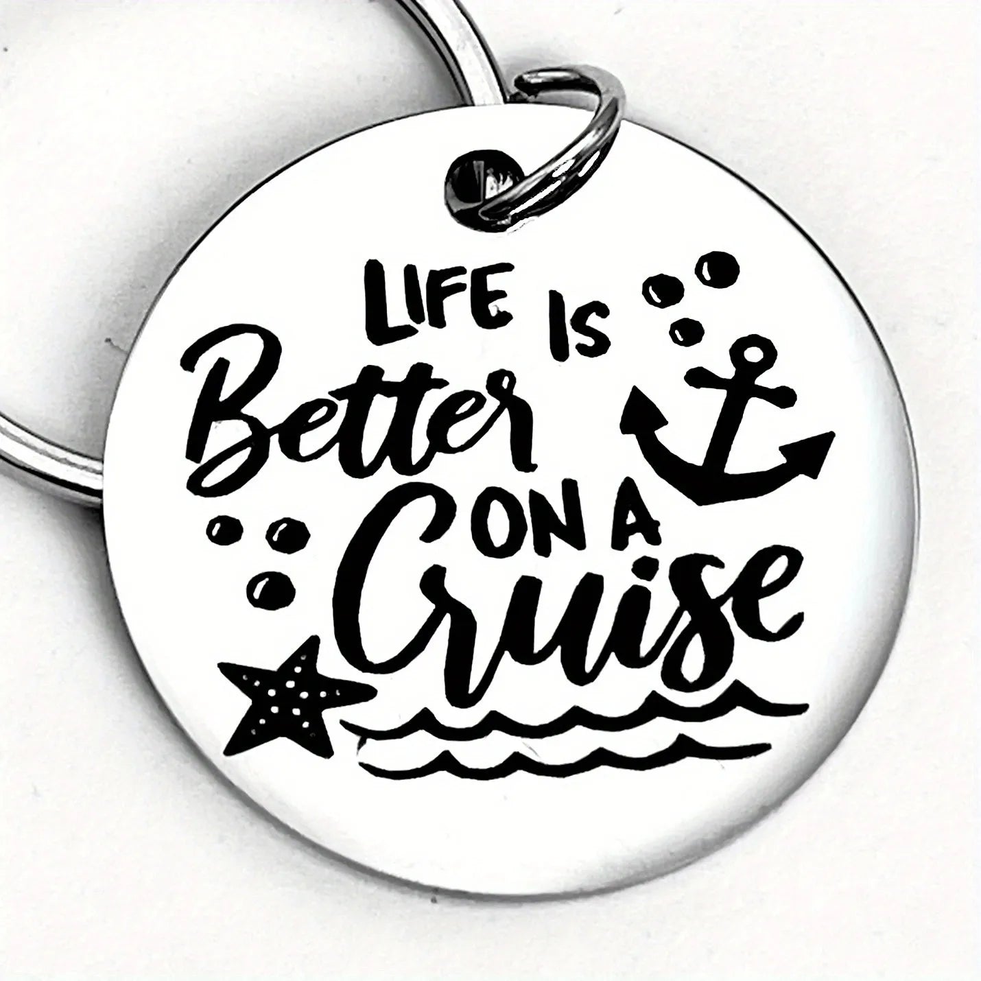 The best life is on cruise keychains, creative and unique gifts, perfect birthday gifts, and gifts for sailing enthusiasts