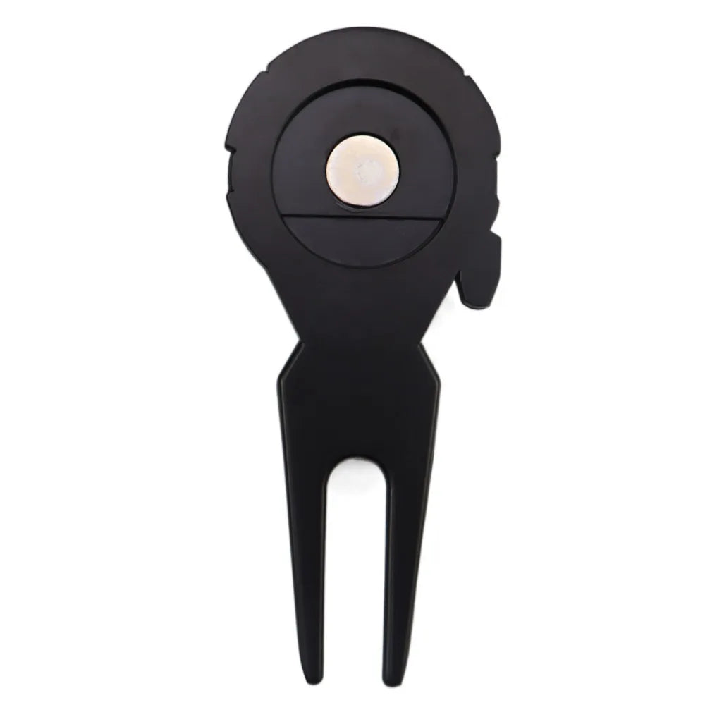 Golf Accessories Spacecraft Golf Green Fork Zinc Alloy Magnetic Divot Fork Multifunctional Portable Golf Ball Marker Golf Club
