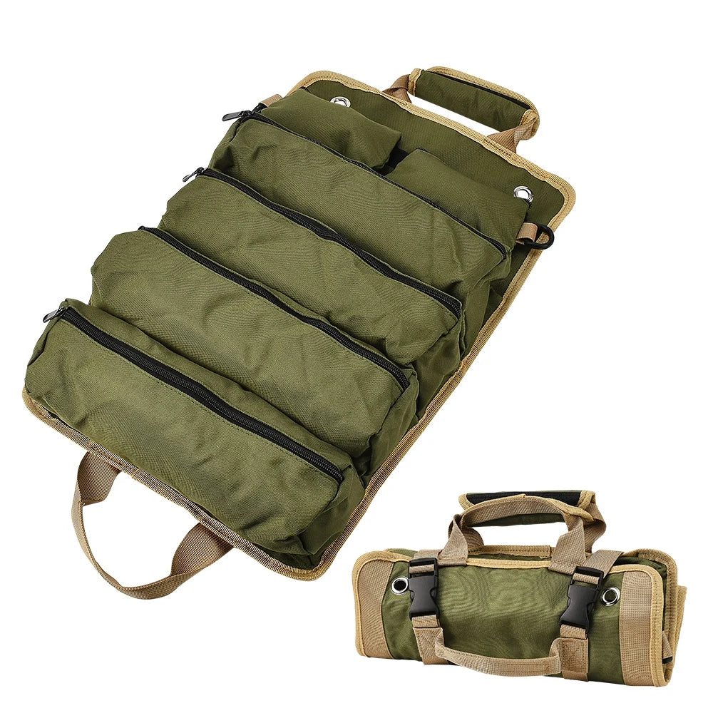 1pcs Organizer for Men, Roll Up Tool Bag Zipper Storage Bags with Multi-Pockets,Carrier Bag for Father Day Gifts