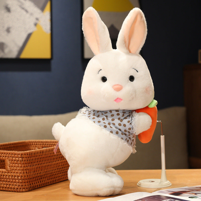 Bunny-Shaped Plush Carrot Doll Toys-3