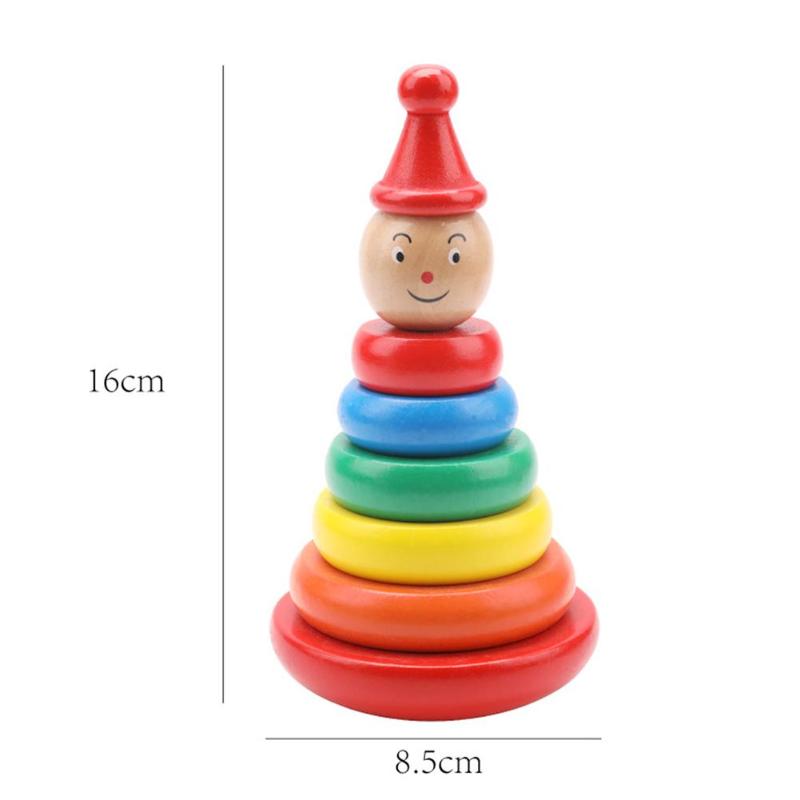 Educational Wooden Stacked Circle Toy-2